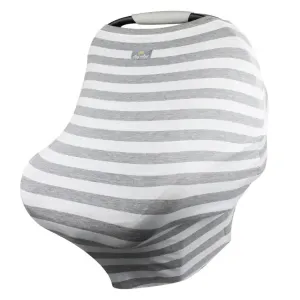 4-in-1 Multi-Use Car Seat   Nursing Cover - Grey Stripe