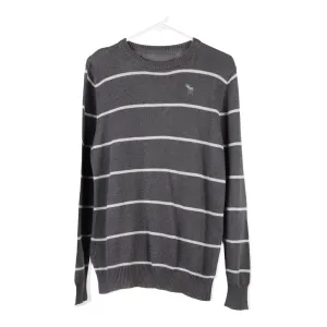 Abercrombie & Fitch Jumper - Large Grey Cotton