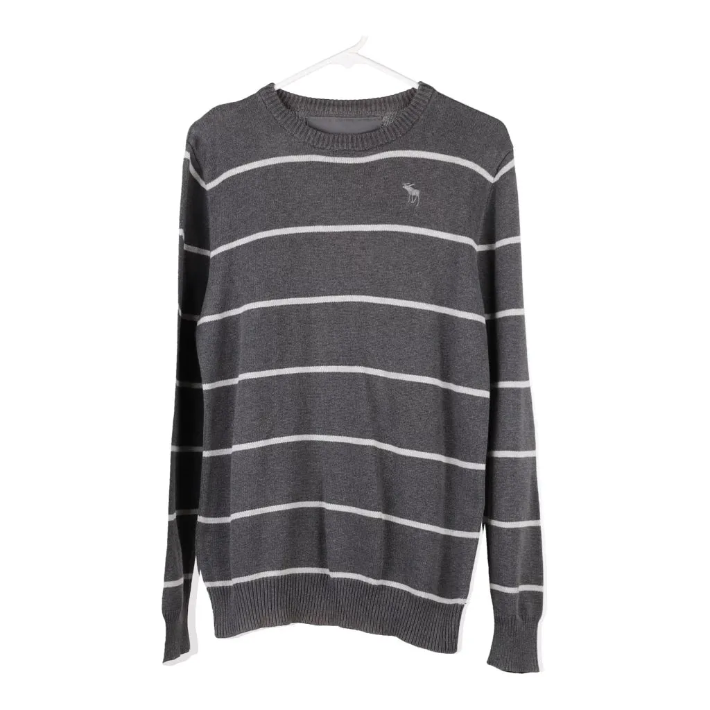 Abercrombie & Fitch Jumper - Large Grey Cotton