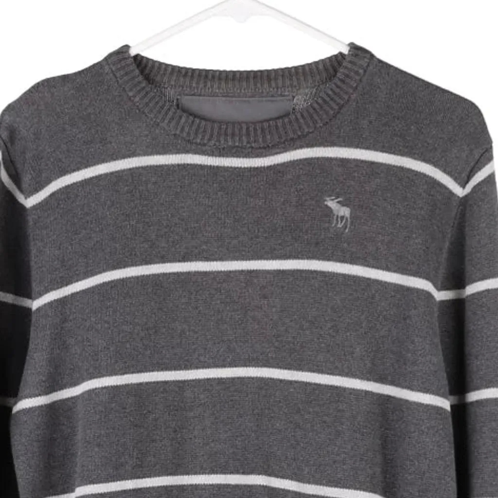 Abercrombie & Fitch Jumper - Large Grey Cotton