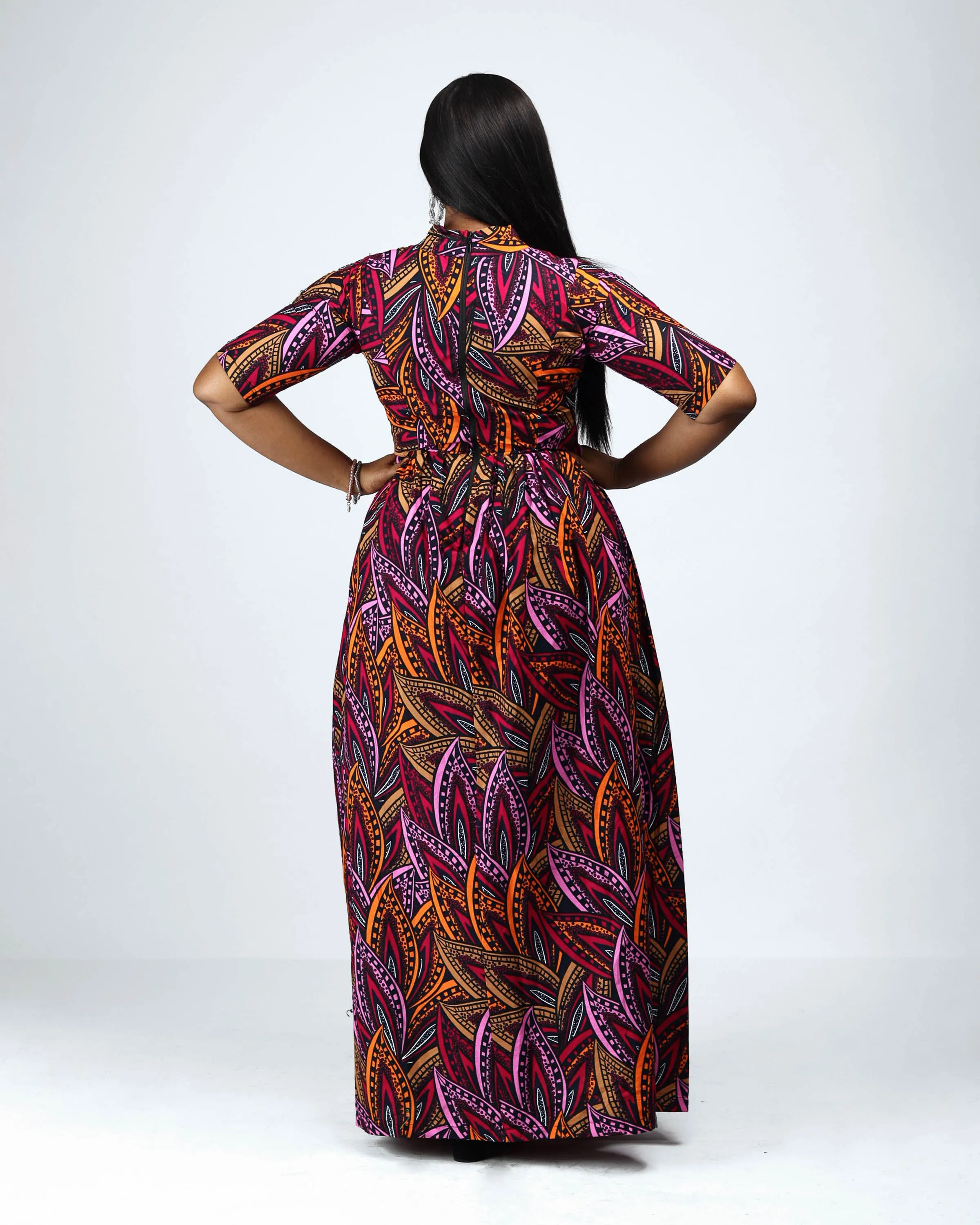 ADETUTU AFRICAN PRINT MAXI DRESS
