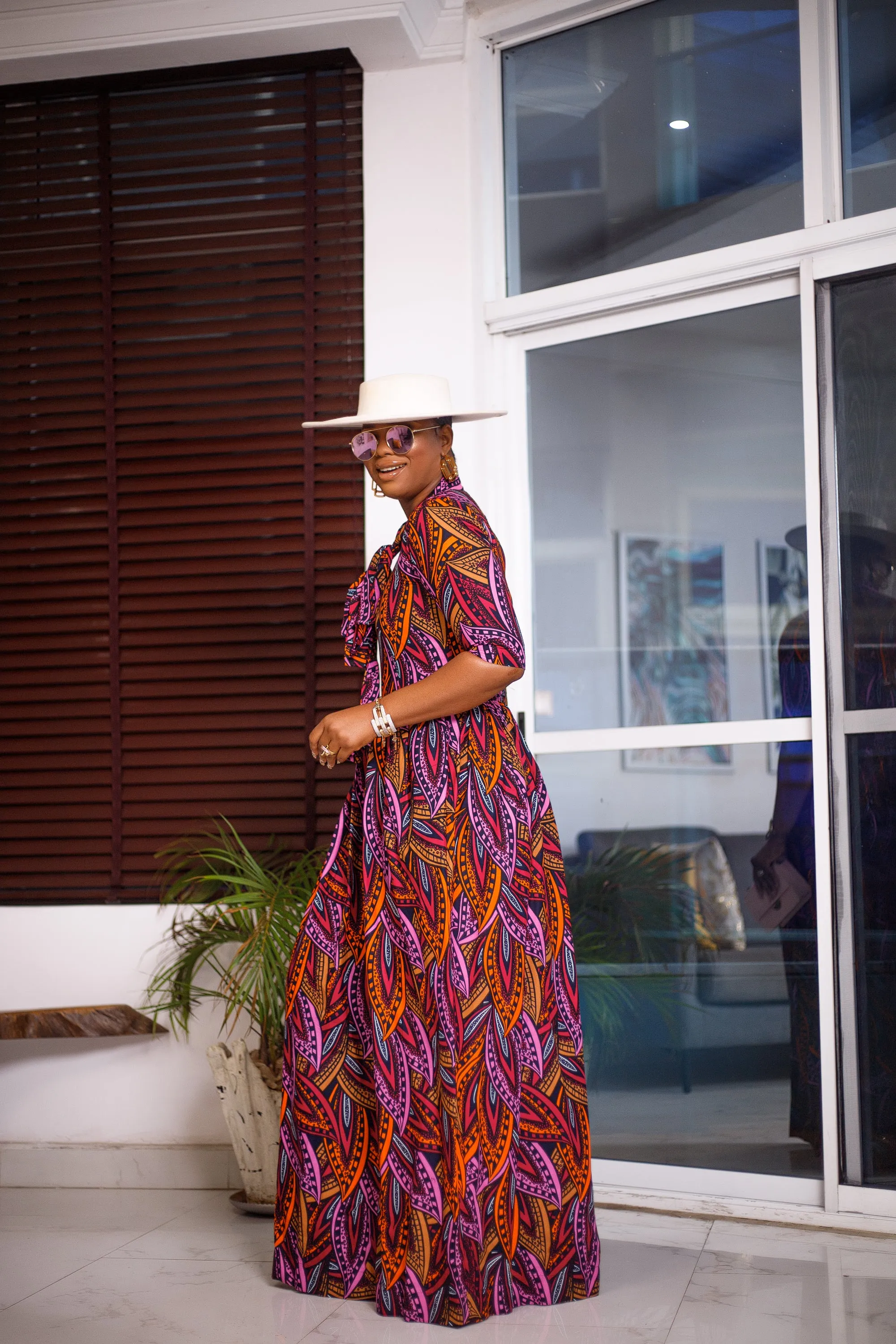 ADETUTU AFRICAN PRINT MAXI DRESS