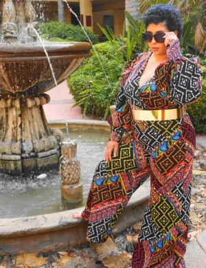 African Print Jumpsuit