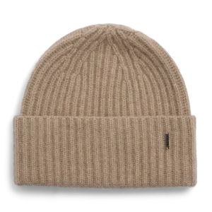 Alba Cashmere Beanie - Dark Beige