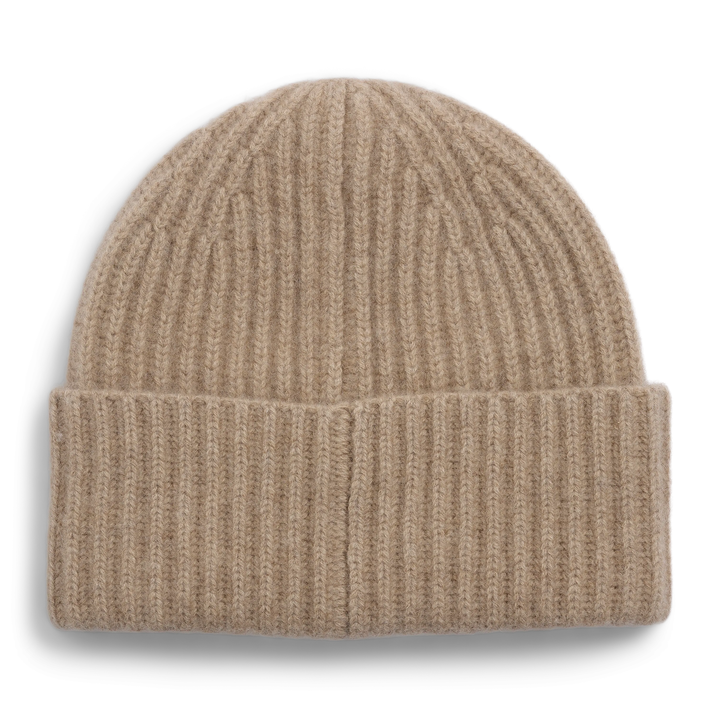 Alba Cashmere Beanie - Dark Beige