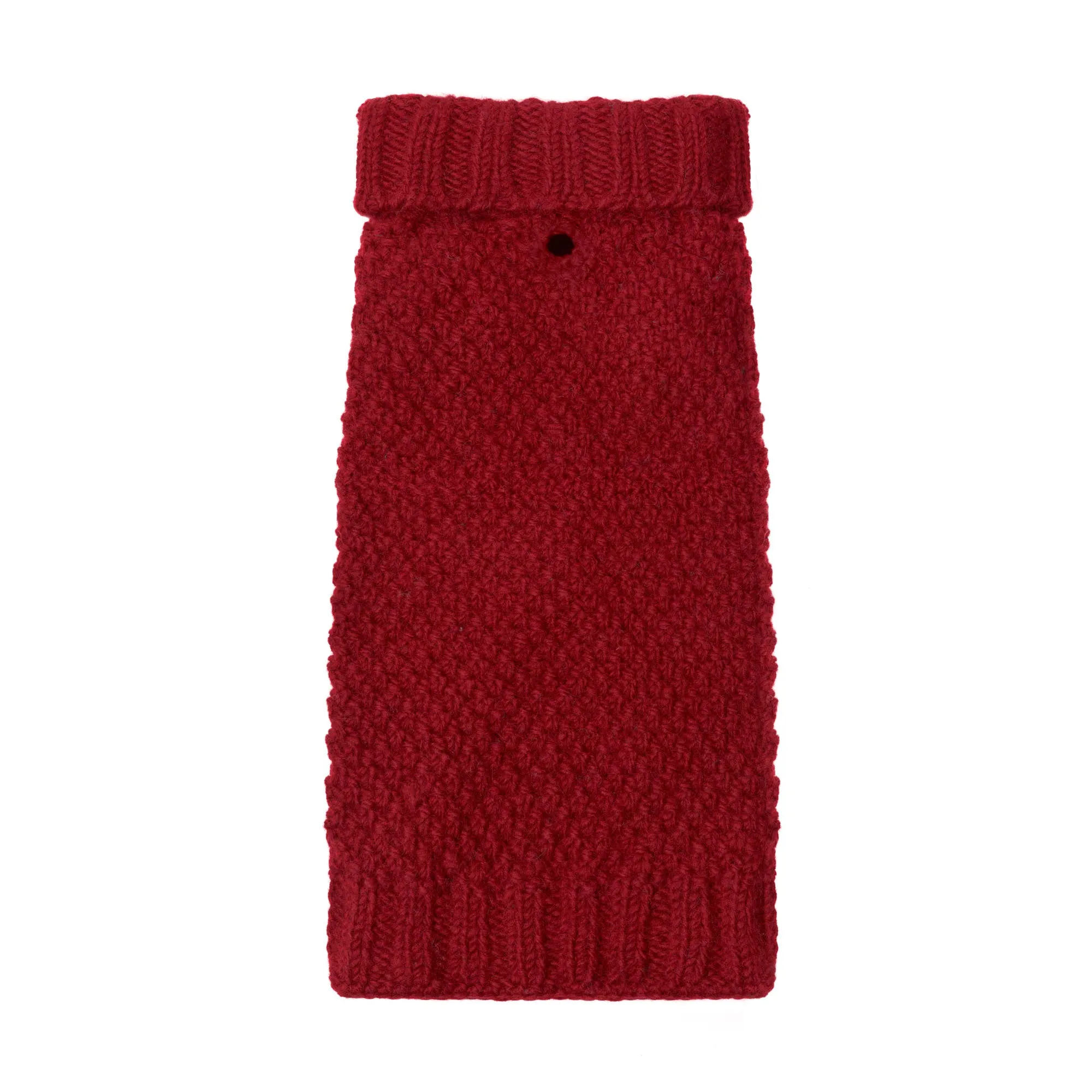 Allen Bobble Red Hand knitted Designer Wool Dog Jumper