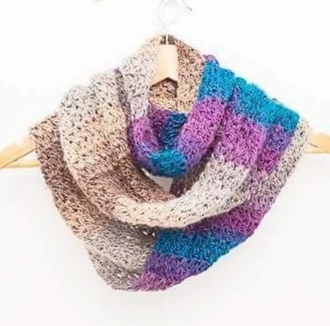 Boho Infinity Scarf Crochet Kit