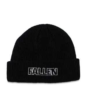 BOLD BEANIE - BLACK / WHITE