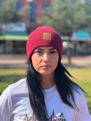 CC Beanie in Wine