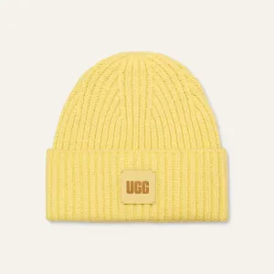 Chunky Rib Beanie in Hopper