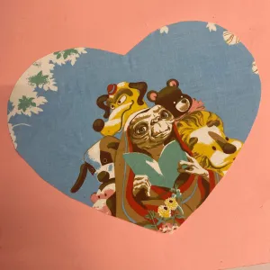 Custom Reworked Heart Duvet Jumper In This Fabric