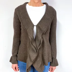 Donkey Brown Cashmere Edge to Edge Cardigan Medium