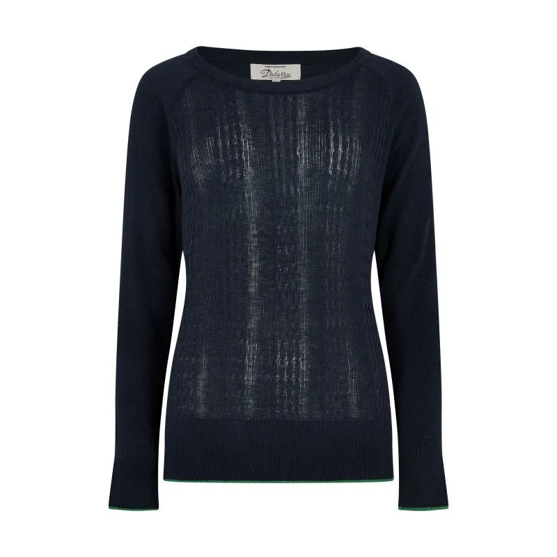 Dubarry Clifton Ladies Knitted Cashmere Mix Sweater - Navy