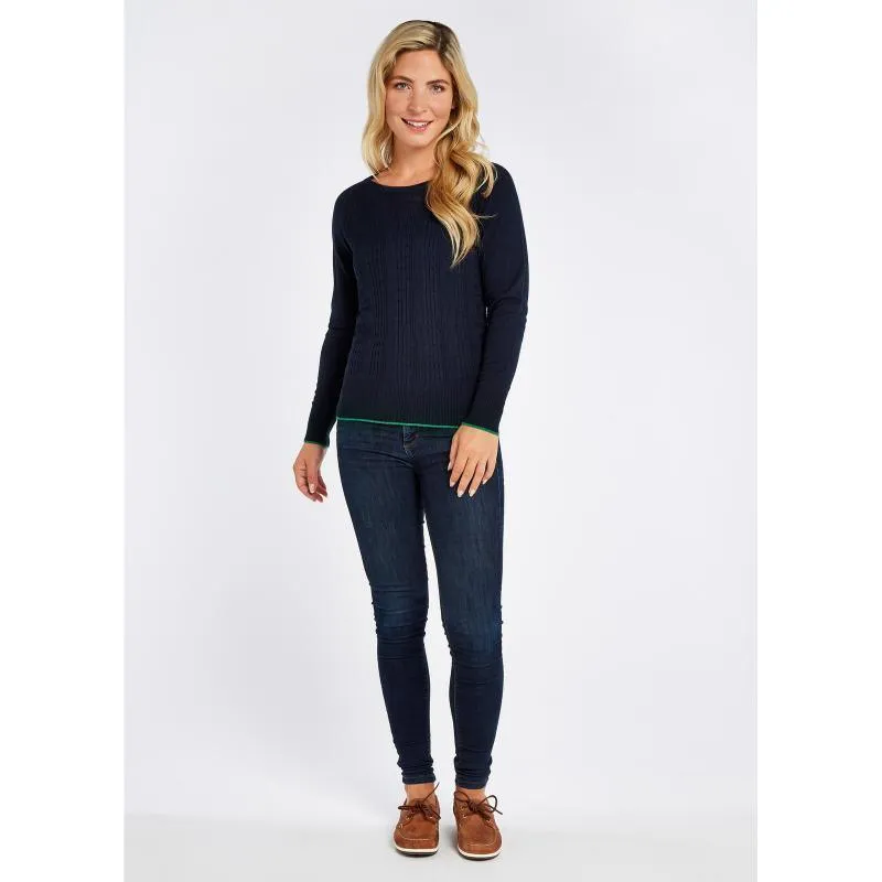 Dubarry Clifton Ladies Knitted Cashmere Mix Sweater - Navy