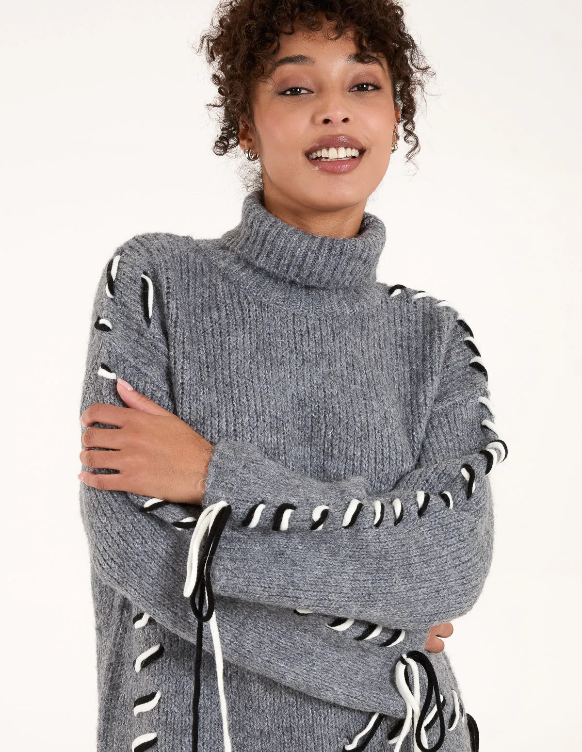 Embroidered Stitch Jumper