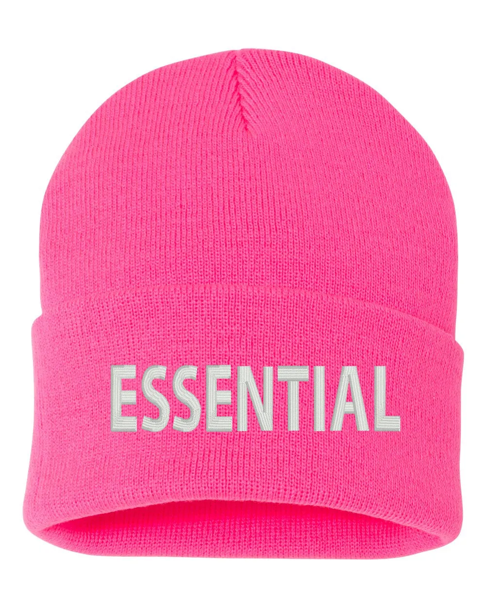 Essential Worker Embroidered Cuffed Beanie Hat