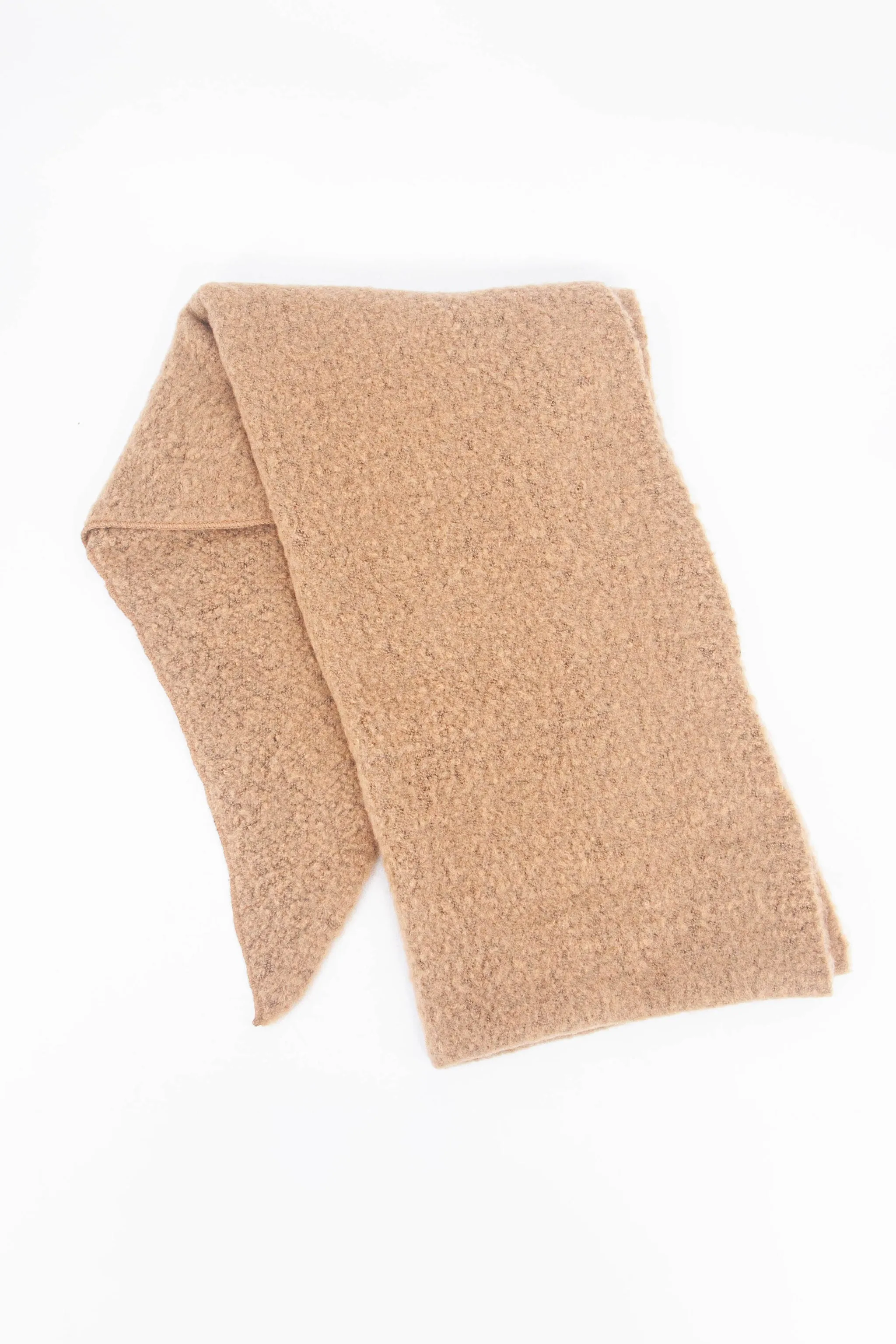 Evie Heavyweight Asymmetric Scarf - Camel