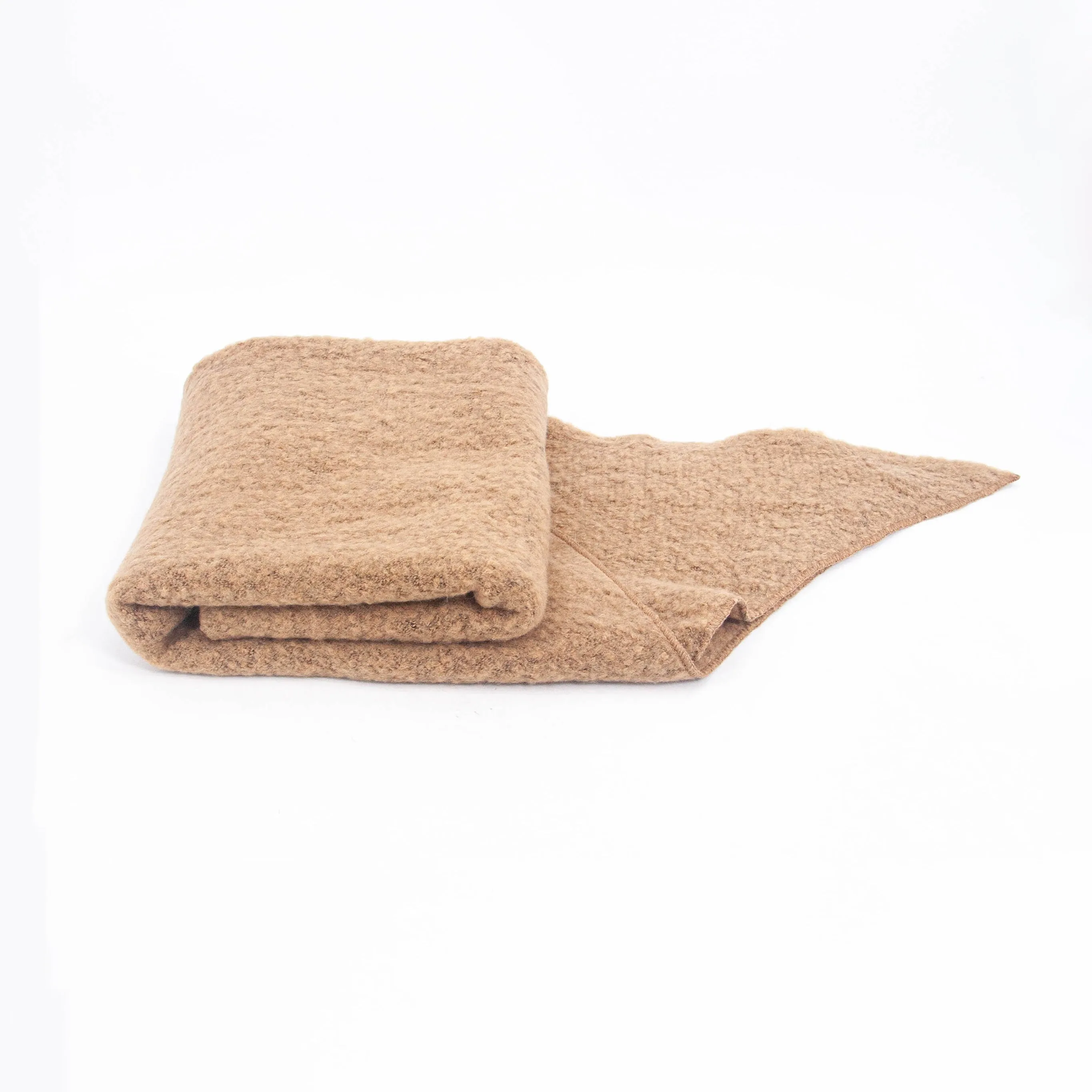 Evie Heavyweight Asymmetric Scarf - Camel