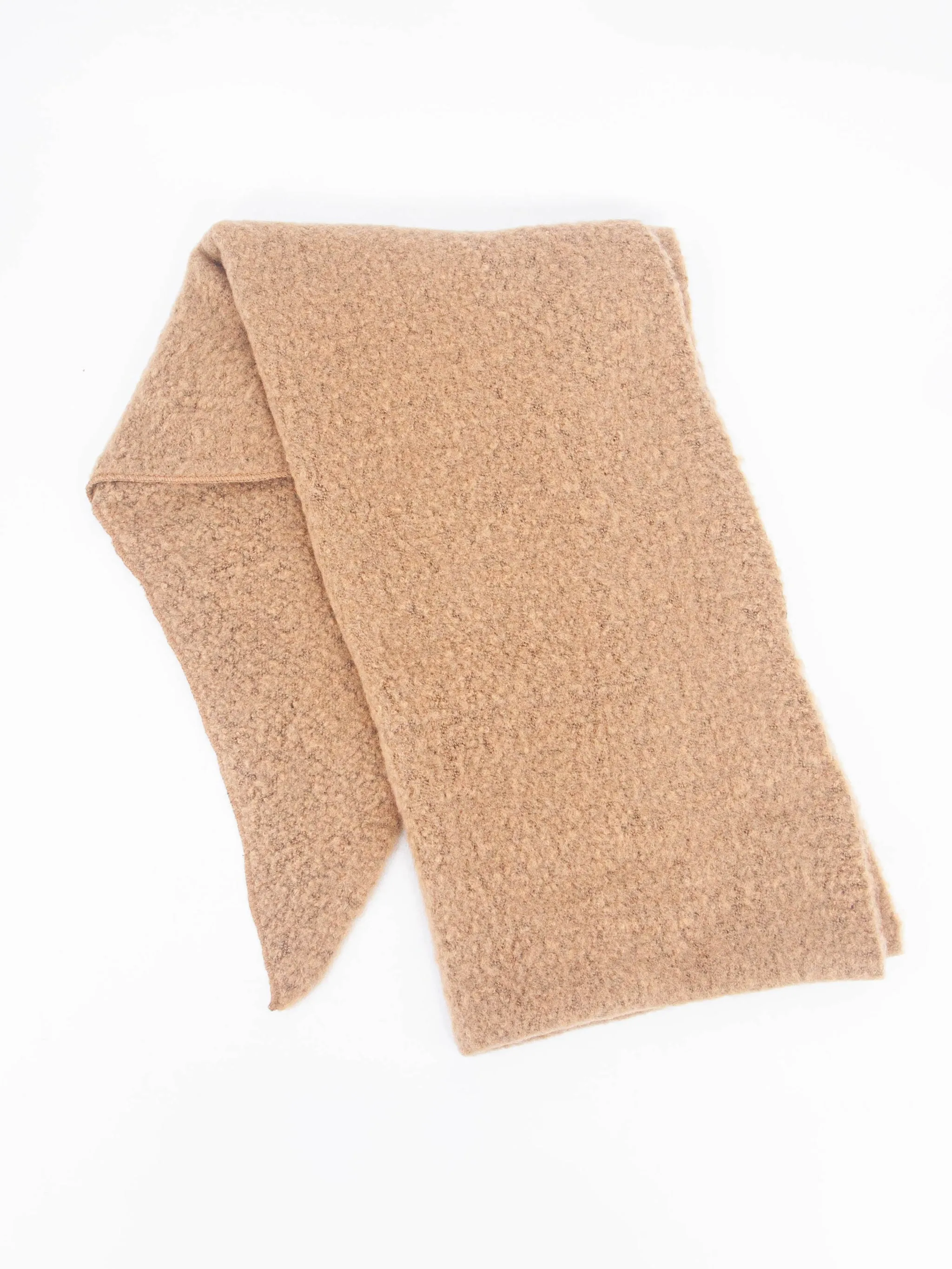 Evie Heavyweight Asymmetric Scarf - Camel