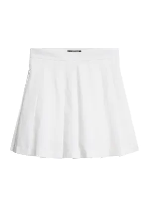 Fay Pleated Skirt / White