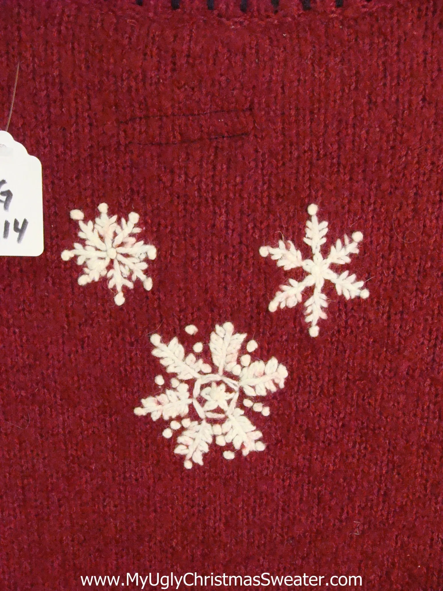 Floating Snowmen with Sled Cute Christmas Sweater with Lights