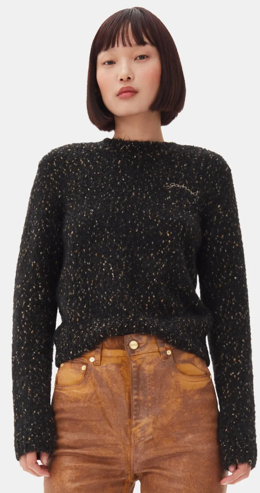 Ganni Alpaca Cotton Mix O-Neck