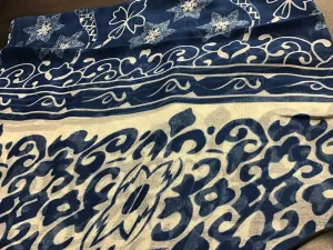 Infinity Scarf - Royal Blue Flowerburst
