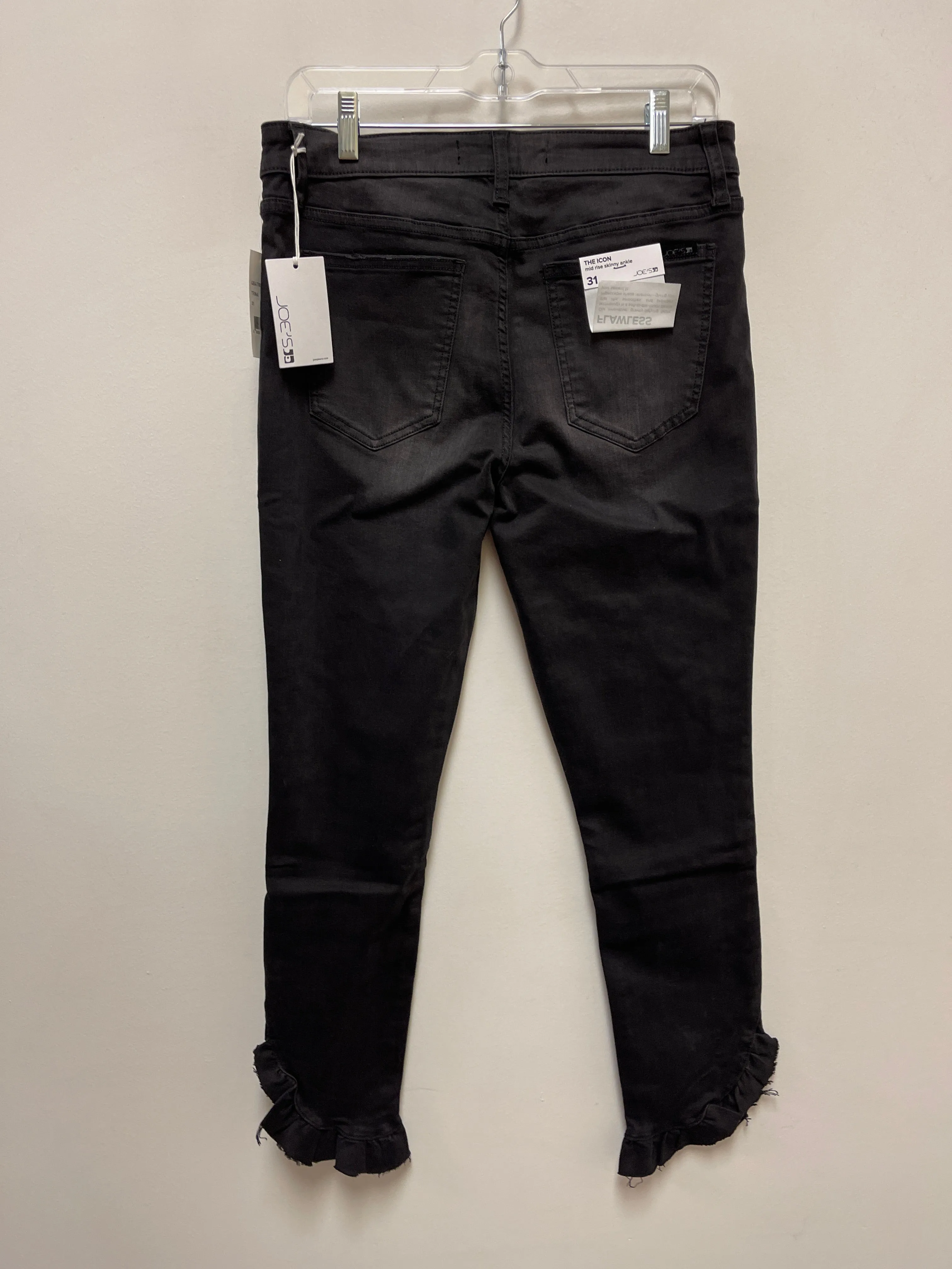 Jeans Skinny By Joes Jeans In Black Denim, Size: 12