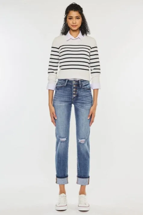 KanCan High Rise Skinny Straight Jean