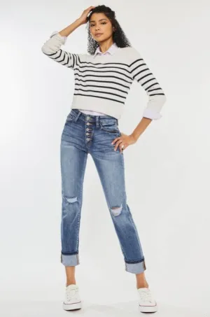 KanCan High Rise Skinny Straight Jean