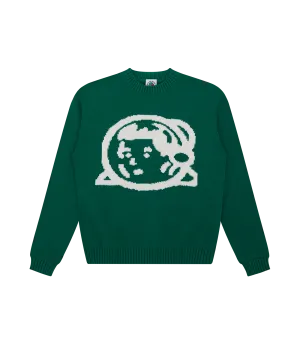 KIDS ASTRO HELMET KNITTED JUMPER - GREEN