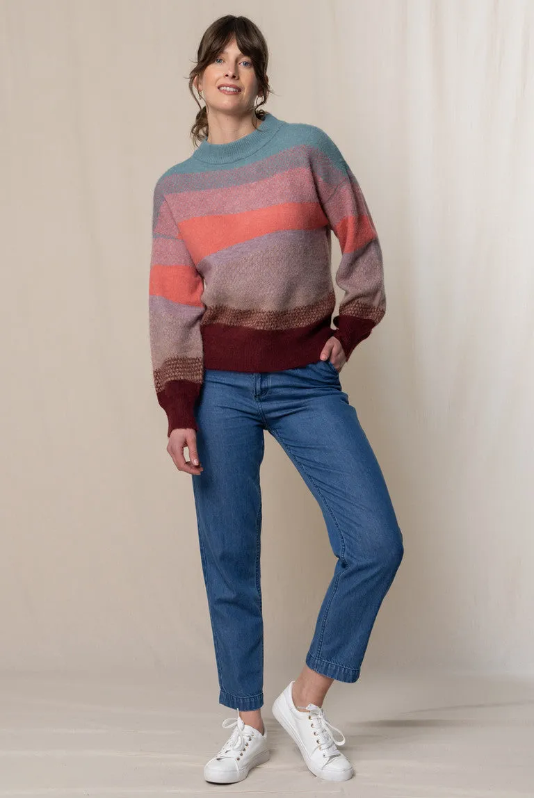 Lily and Me Art Colour Block Jumper