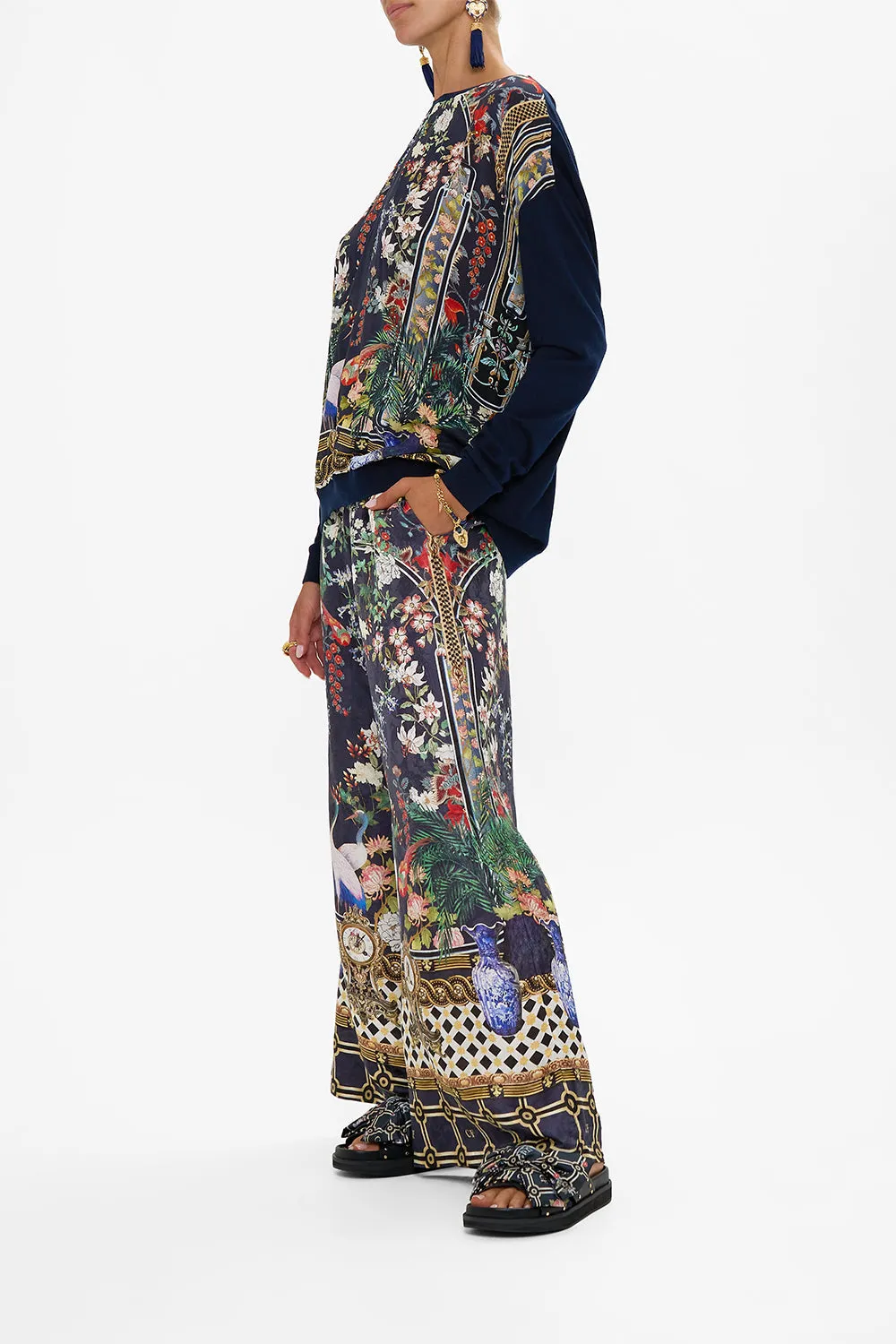 LONG SLEEVE JUMPER WITH PRINT FRONT PALACIO POETRY