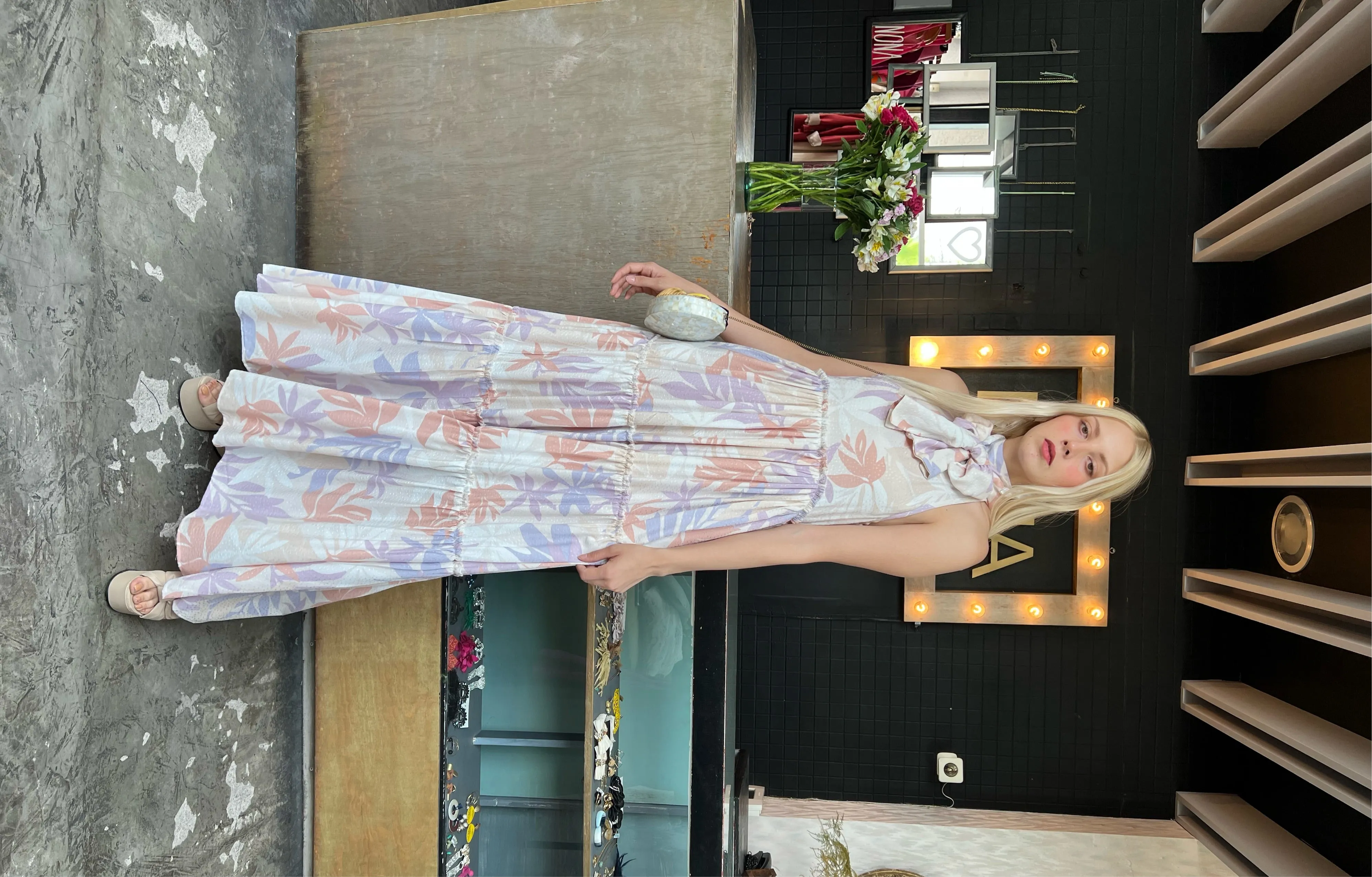 Maxi vestido flores