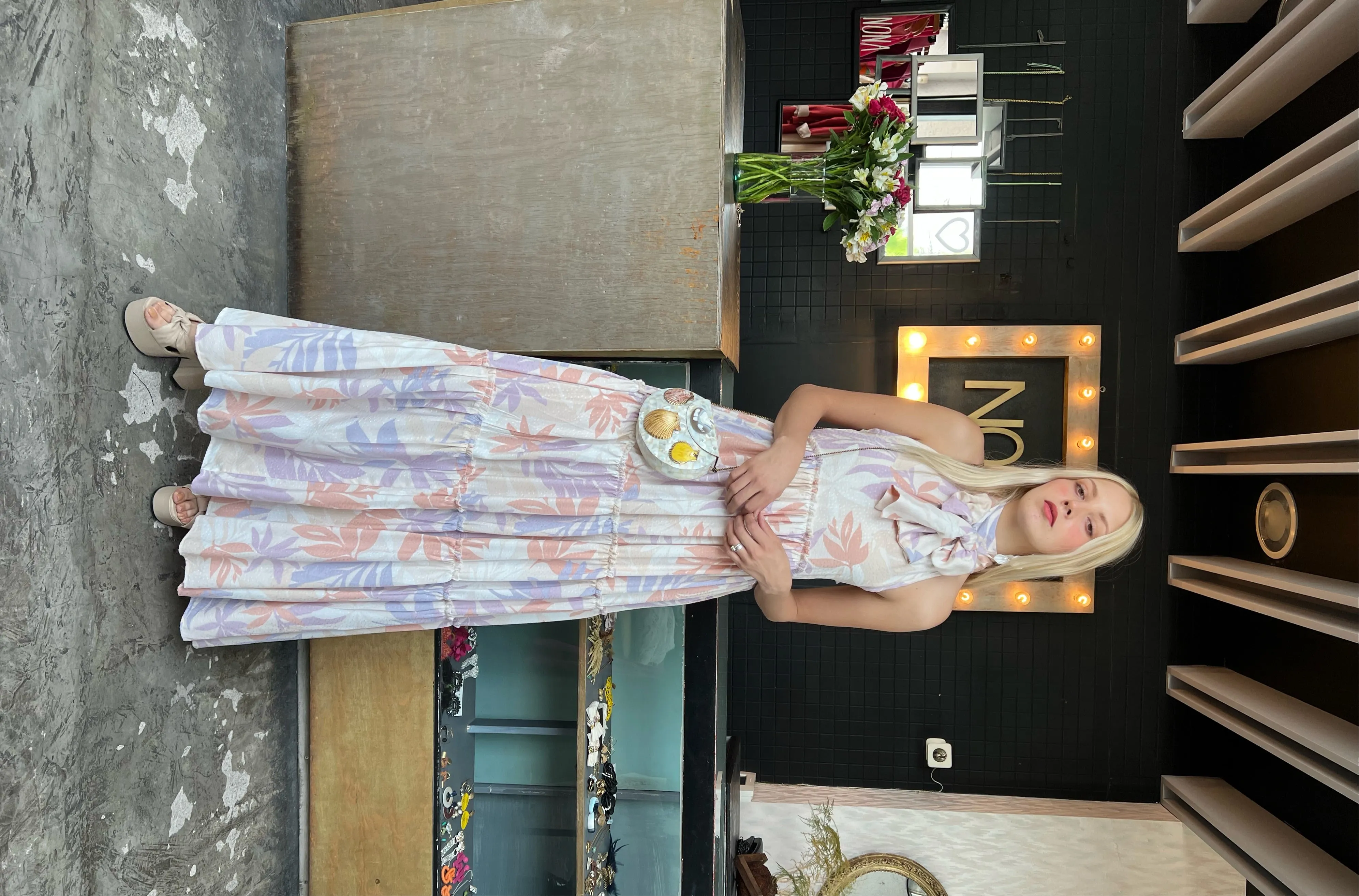 Maxi vestido flores