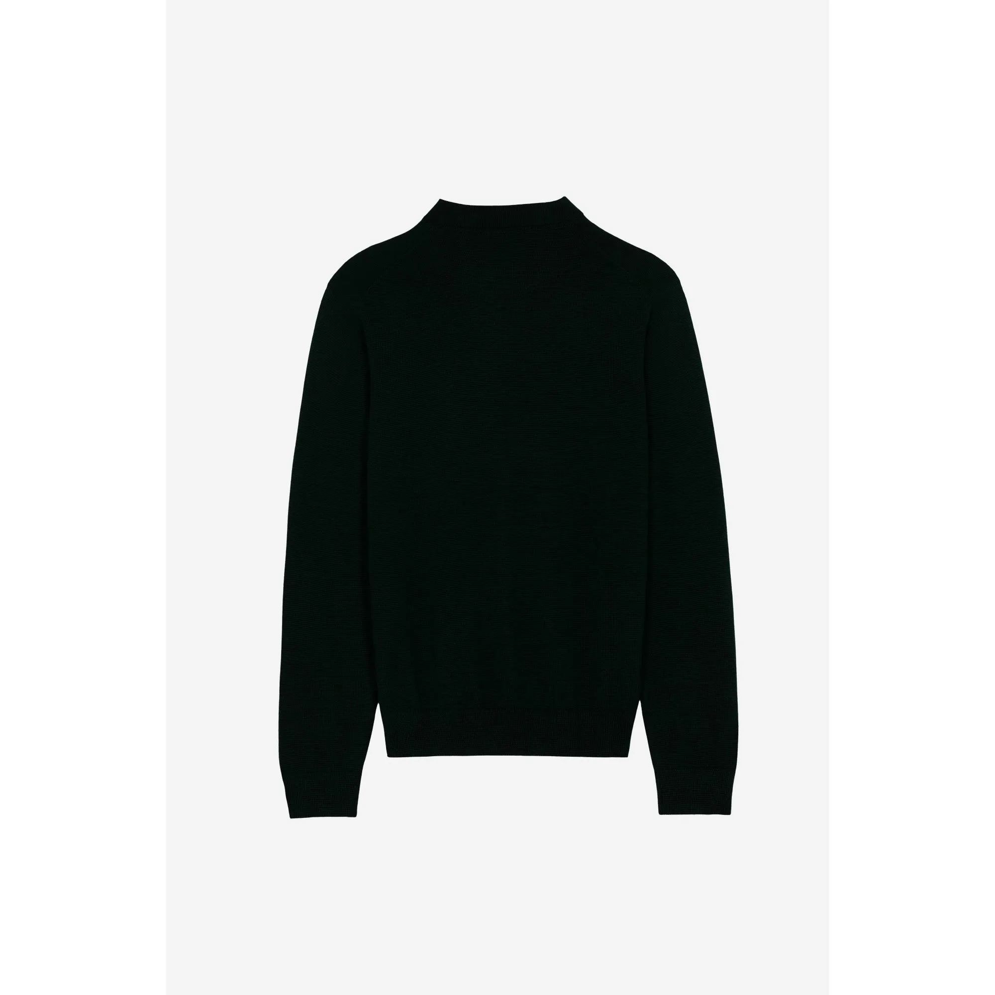 Men Fox Head Patch Polo Jumper - Black
