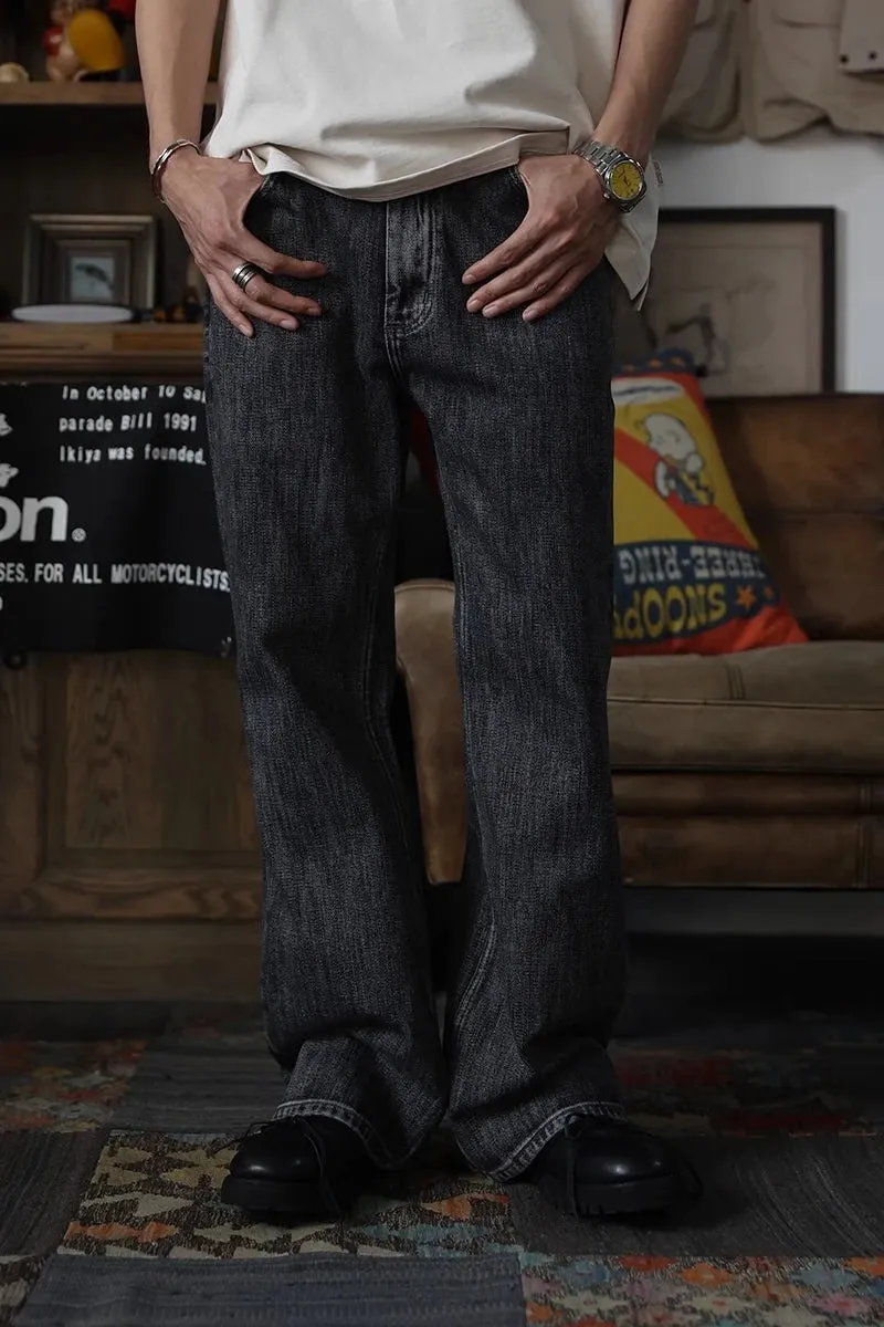 Men's Bootcut Jeans Selvedge Denim Slight Flare Pants