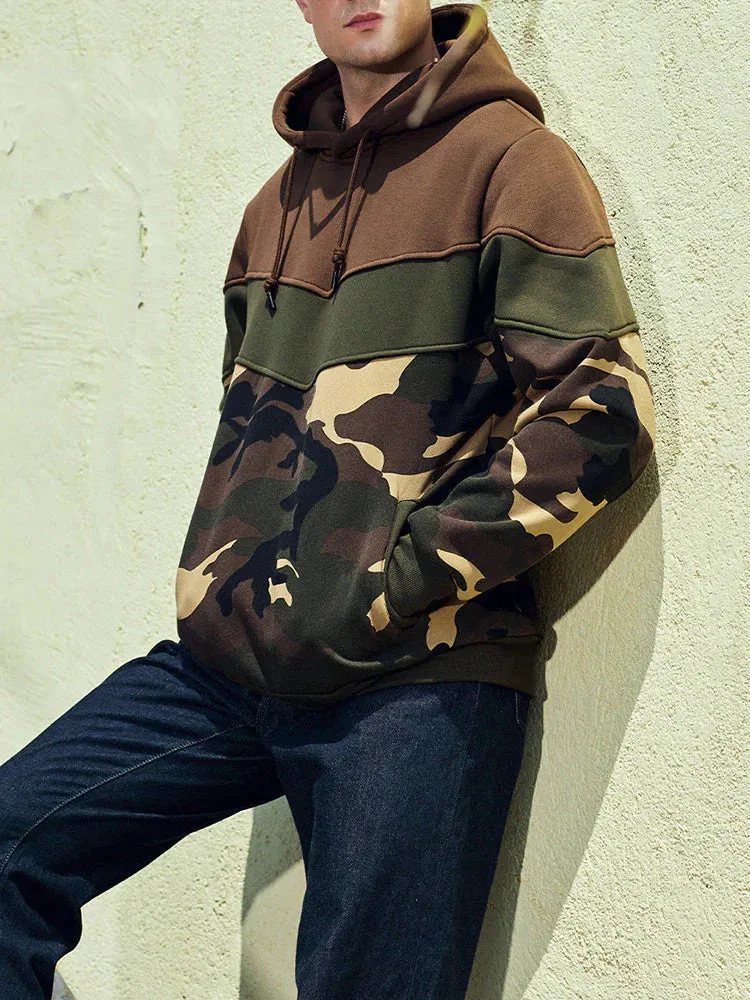 Multicolor camo hoodie jumper