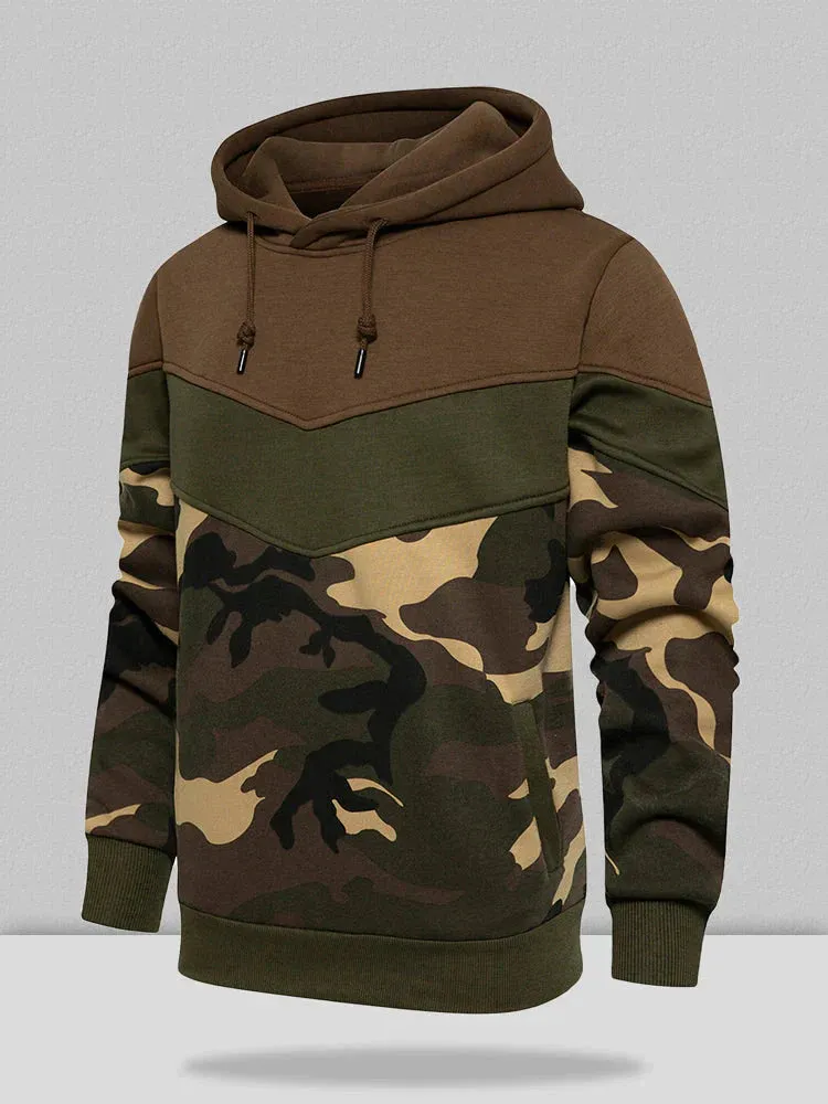 Multicolor camo hoodie jumper