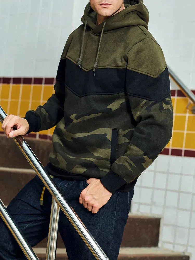 Multicolor camo hoodie jumper