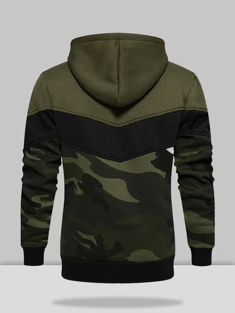 Multicolor camo hoodie jumper