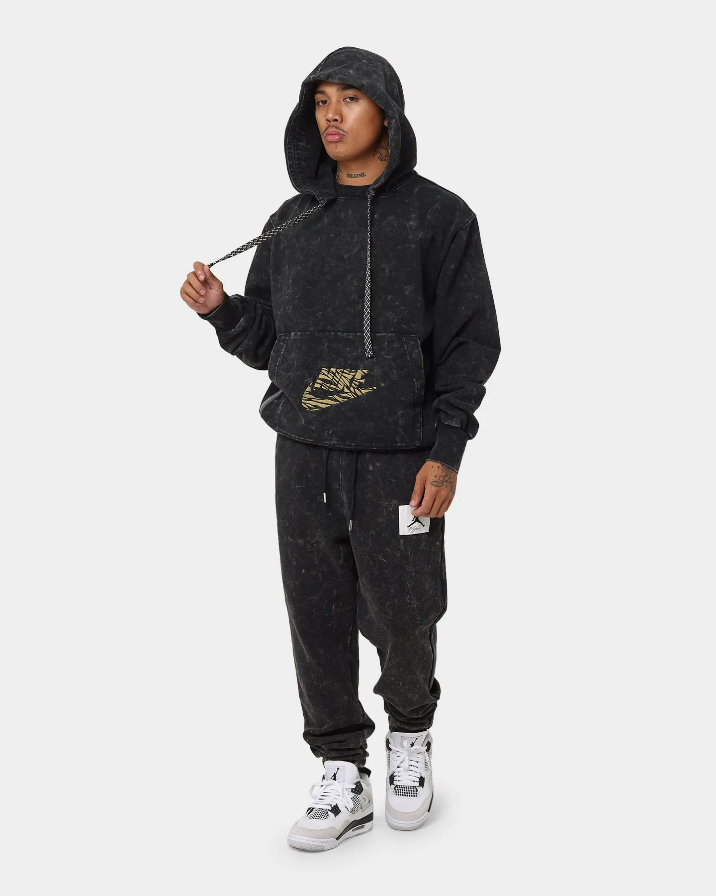 Nike Dri-Fit Standard Issue Premium Hoodie Black/Iron Grey