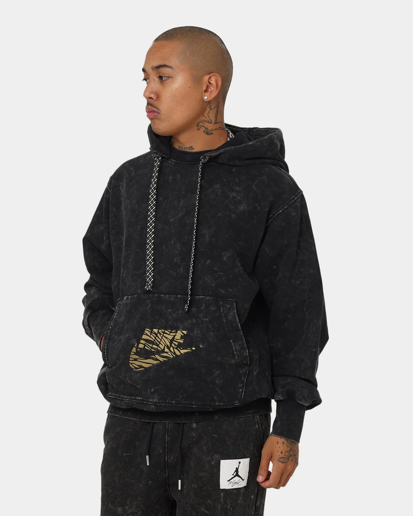 Nike Dri-Fit Standard Issue Premium Hoodie Black/Iron Grey