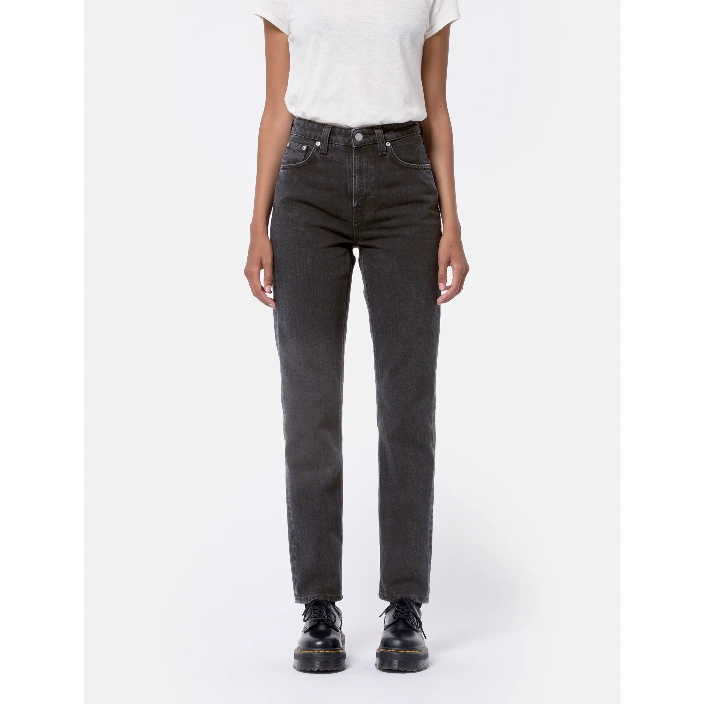 Nudie Breezy Britt (black worn), 113322
