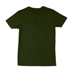 Olive Green Henley T-Shirt