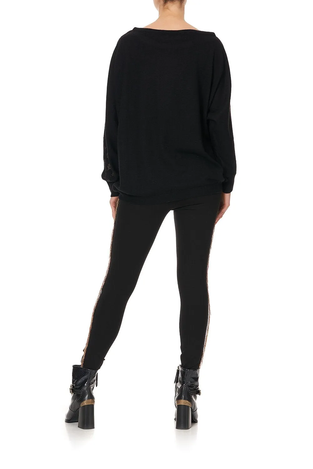 One Shoulder Dolman Knit- Abingdon Palace