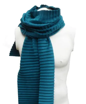 Pleated scarf - Teal