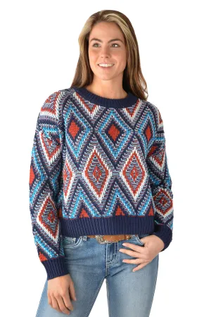Pure Western Ladies Geneva Pullover - Multi - P3W2556736 - On Sale