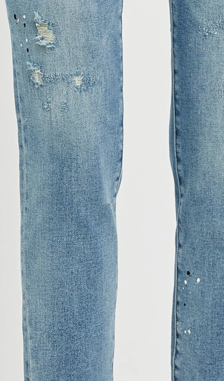 Risen - Mid Rise Tapered Jeans