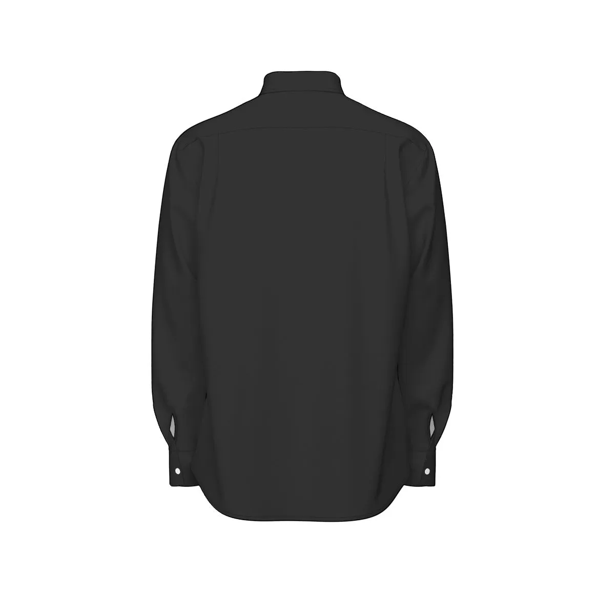 Sixty Eight 93 Logo White Black Men's Cotton Long Sleeve Shirt